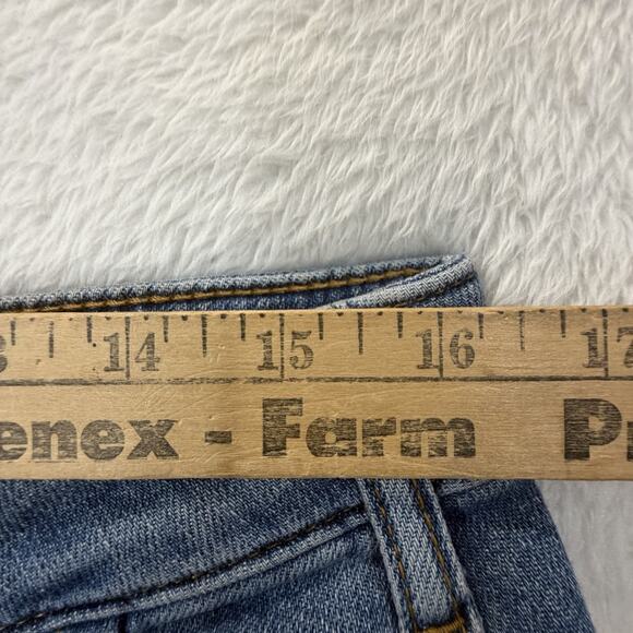 Anthropologie The Kenna High Rise Heritage Barrel Jeans w Hearts by Pilcro Sz 31 - Picture 8 of 15